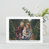 Foto mit weißem Rand - Retro-Muster Weihnachten (Stehend Vorderseite)