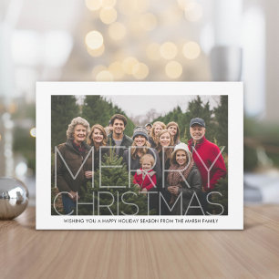 Foto mit weißem Rand - Retro-Muster Weihnachten