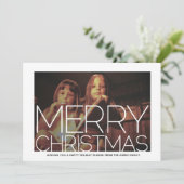 Foto mit weißer Grenze - Retro-Muster Weihnachten (Stehend Vorderseite)