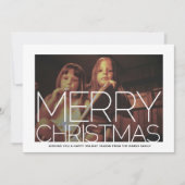 Foto mit weißer Grenze - Retro-Muster Weihnachten (Vorderseite)