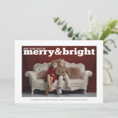 Foto mit weißer Grenze - Retro-Muster Weihnachten (Stehend Vorderseite)