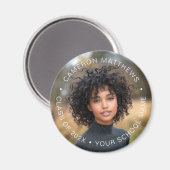 Foto mit weißer Textüberlagerung Abschluss Absolve Magnet (Vorderseite/Rückseite)