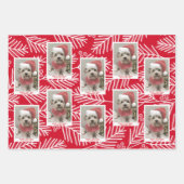 Foto mit Whimsical Branches Frohe Weihnachten Geschenkpapier Set (Vorderseite)