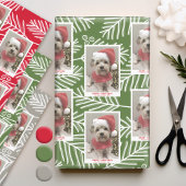 Foto mit Whimsical Branches Frohe Weihnachten Geschenkpapier Set