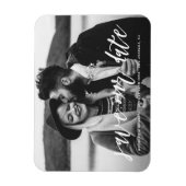 Foto mit White Hand Letters Save the Date Magnet (Vertikal)