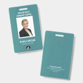 Foto Mitarbeiter Berufliche Gesundheitsversorgung Ausweis (Vorder- & Rückseite)