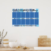 Foto Mitarbeiter der Monatserkennungsanzeige Poster (Küche)