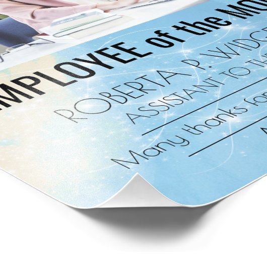 Foto Mitarbeiter des Monats Imitate funkeln (Ecke)