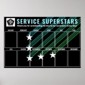 Foto-Mitarbeiter des Monats mit benutzerdefinierte Poster (Vorne)