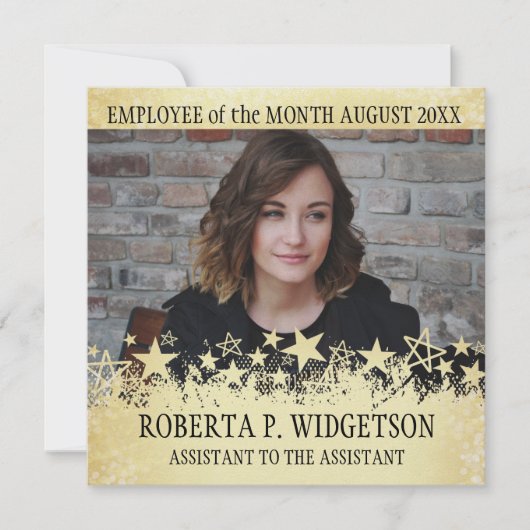 Foto Mitarbeiter des Monats ROCK STAR GOLD (Vorderseite)