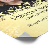 Foto Mitarbeiter des Monats ROCK STAR GOLD Poster (Ecke)