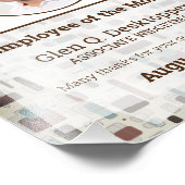 Foto-Mitarbeiter des Monatszertifikats Fotodruck (Ecke)