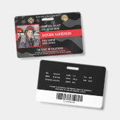 Foto Mitarbeiter-ID der Feuerwehr Ausweis (Vorder- & Rückseite)