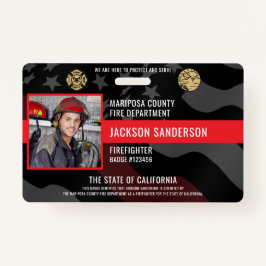 Foto Mitarbeiter-ID der Feuerwehr Ausweis