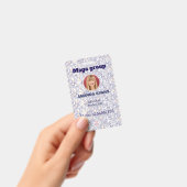 Foto Mitarbeiter Logo oder QR CODE Glitter Ausweis (Handheld)