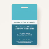 Foto-Mitarbeiter-Tricolor-ID einer beliebigen Farb Ausweis (Rückseite)