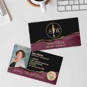 Foto Mobile Notary Loan Signature Agent Monogram Visitenkarte