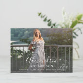 Foto-Mod-Abschluss für Skriptname - LGR-Name Einladung (Stehend Vorderseite)