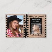 Foto-Modell oder Schauspieler-Headshot Visitenkarte (Vorderseite)