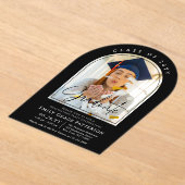 Foto Modern Arch Graduate Script Graduate Party Acryleinladungen (Ablage )