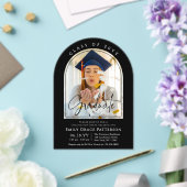 Foto Modern Arch Graduate Script Graduate Party Acryleinladungen (Insitu (Hochzeit))