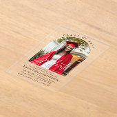 Foto Modern Arch Graduate Script Graduate Party Acryleinladungen (Ablage )