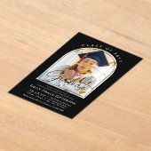 Foto Modern Arch Graduate Script Graduate Party Acryleinladungen (Ablage )