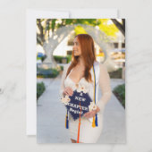 Foto Modern Arch Graduate Script Graduate Party Einladung (Rückseite)