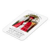 Foto Modern Arch Graduate Script Graduate Party Magnet (Linke Seite)