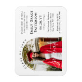 Foto Modern Arch Graduate Script Graduate Party Magnet (Vertikal)