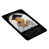 Foto Modern Arch Graduate Script Graduate Party Magnet (Rechte Seite)