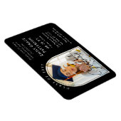 Foto Modern Arch Graduate Script Graduate Party Magnet (Rechte Seite)