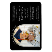 Foto Modern Arch Graduate Script Graduate Party Magnet (Vertikal)