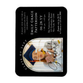 Foto Modern Arch Graduate Script Graduate Party Magnet (Vertikal)