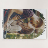 Foto Modern Couple Custom Puzzle (Horizontal)