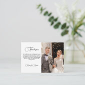 Foto Modern Danke You Card Brautparty Danke Begleitkarte (Stehend Vorderseite)