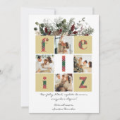 Foto, modern, floral, portugiesisch, Weihnachten (Vorderseite)