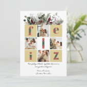 Foto, modern, floral, portugiesisch, Weihnachten (Stehend Vorderseite)