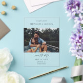 Foto Modern H Pano Save the Date Acryleinladungen (In Situ (Hochzeit))