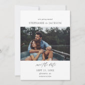 Foto Modern H Pano Save the Date Einladung (Vorderseite)