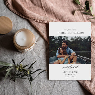 Foto Modern H Pano Save the Date Einladung