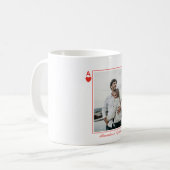 Foto modern minimalist Herz Liebe Ass einfach Kaffeetasse (Vorderseite Links)