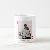 Foto modern minimalist Herz Liebe Ass einfach Kaffeetasse (Mittel)