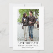 Foto Modern Minimalistisch einfach Save The Date (Vorderseite)