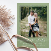 Foto Modern Sage Green Save the Date