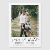 Foto Modern Save the Date Magnetkarte (Vorderseite)
