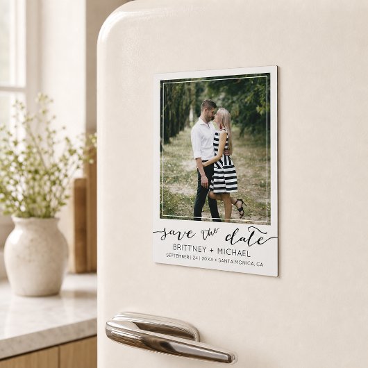 Foto Modern Save the Date Magnetkarte