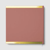 Foto Modern Wedding Foil Gästebuch hinzufügen (Rückseite)