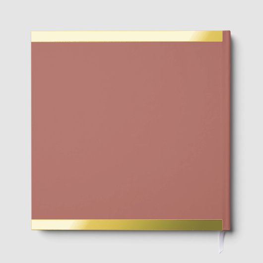 Foto Modern Wedding Foil Gästebuch hinzufügen (Rückseite)