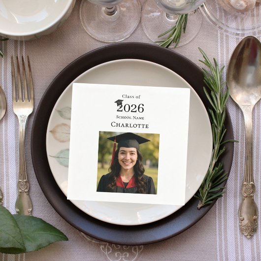 Foto moderne Abschlussfeier Mittagessen Serviette